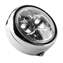 Langlebige LED Vintage-Motorrad-Scheinwerfer mit Retro-Aluminium-Look