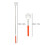 Back Scratcher Extendable Steel Telescoping Red Massager 11