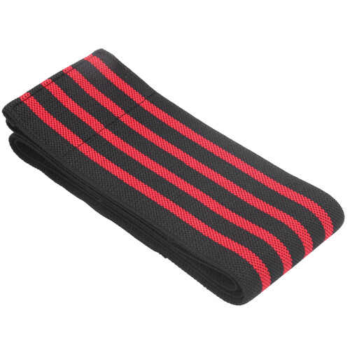 Protective Black & Red Stripe Elbow Wrap: Compression Support 2