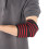 Protective Black & Red Stripe Elbow Wrap: Compression Support 12