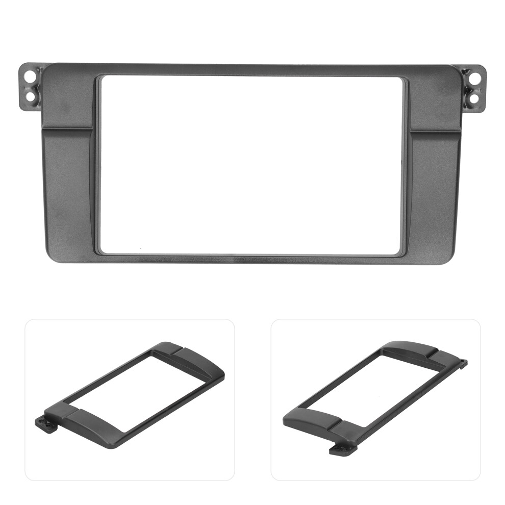 2 Din Car Stereo Frame Fit For 3-Series E46 1998-2005 Dash Mount Bezel 4681359419659