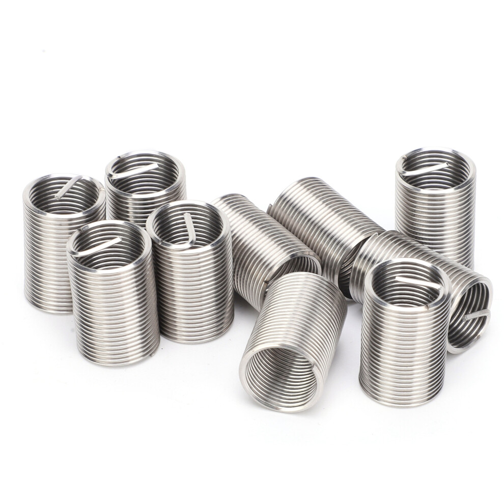 M16x1.5 Thread Inserts 10Pcs Stainless Steel Fastener Male Female Repair Tool 8441359421535