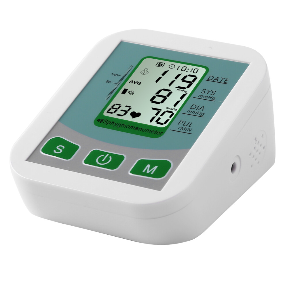 White Usb Digital Arm Blood Pressure Monitor, Accurate, Voice Reminder