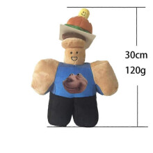 (As shown, Hamburgers) 30cm Roblox Plush Toy Stuffed Animal Doll Game Character Collectible Soft Plushie