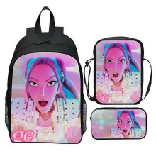 (3pcs 16 inch, 8) 3-Piece Backpack Set for Elementary Students, 16 Inch Cartoon School Bag with Crossbody Bag & Pencil Case