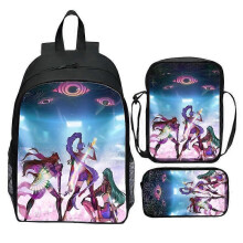 (3pcs 16 inch, 13) 3-Piece Backpack Set for Elementary Students, 16 Inch Cartoon School Bag with Crossbody Bag & Pencil Case