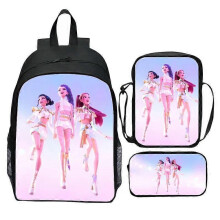 (3pcs 16 inch, 30) 3-Piece Backpack Set for Elementary Students, 16 Inch Cartoon School Bag with Crossbody Bag & Pencil Case
