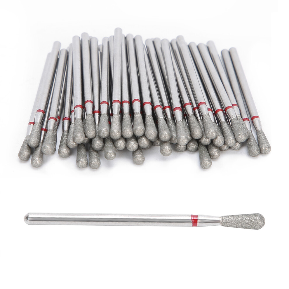 50pcs Emery Nail Drill Bits for Manicure, Pedicure & Nail Polishing