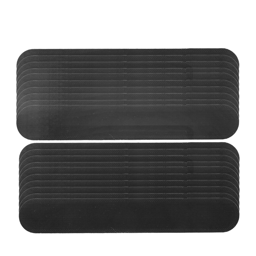 Black 20Pcs Self-Adhesive Sweat Pads For Collar And Hats