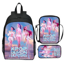 (3pcs 16 inch, 16) 3-Piece Backpack Set for Elementary Students, 16 Inch Cartoon School Bag with Crossbody Bag & Pencil Case