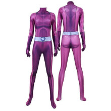 (XL, purple) Halloween Cosplay Bodysuit Anime Women Agent Jumpsuit