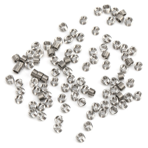 100Pcs M2.5x0.45 Stainless Steel Thread Inserts Repair Nut Kit
