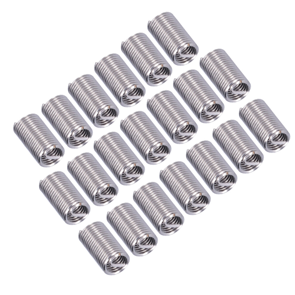 20Pcs M12 X 1.75 Sus304 Wire Thread Inserts For Repair, 36Mm Length 8281359425399