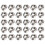 100Pcs M2.5x0.45 Stainless Steel Thread Inserts Repair Nut Kit 14