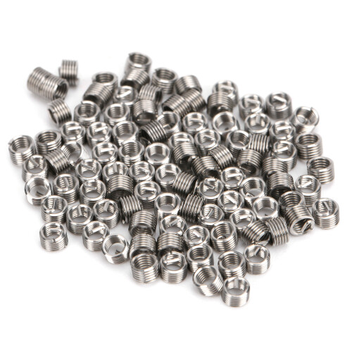 100Pcs M2.5x0.45 Stainless Steel Thread Inserts Repair Nut Kit 2