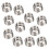 100Pcs M2.5x0.45 Stainless Steel Thread Inserts Repair Nut Kit 11