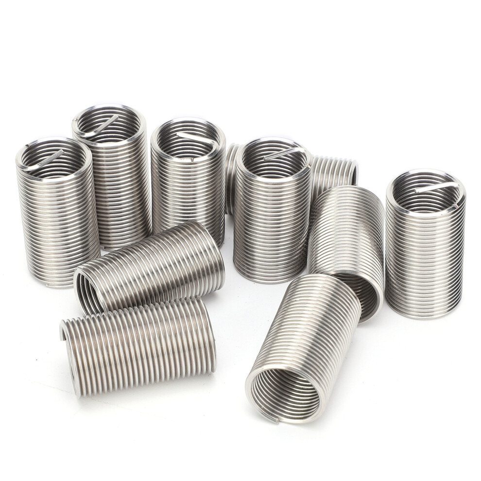 Thread Inserts M16x1.5 Stainless Steel 10Pcs Repair Nut Fastener Wire Tool 9381359425463