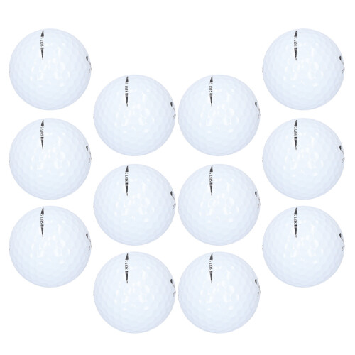 12Pcs Rubber Golf Balls for Driving Range Practice 42.8mm