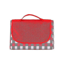 (red) Basics Picnic Blanket With Waterproof Backing Disposable Picnic Mat Portable For Outdoor Outings