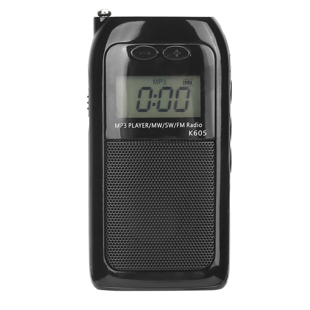 Kâ605 Small Mp3 Player Fm Sw Mw Radio Receiver With Lcd & Earphones Included 8481359427915