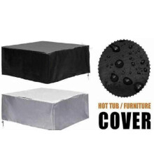 (231X231X90CM) Evago Waterproof Square Hot Tub Cover Outdoor Spa Covers