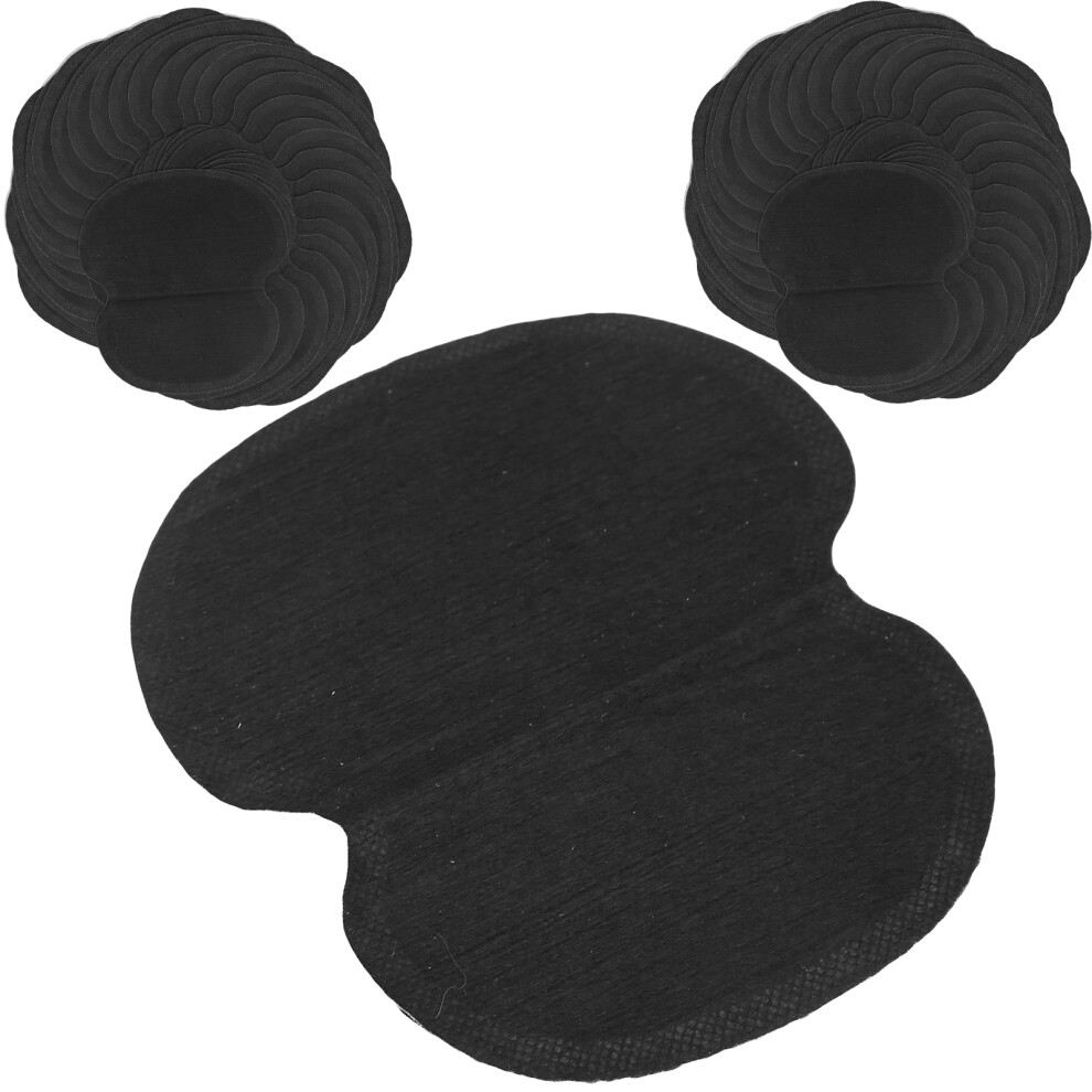 Black Convenient 60Pcs Nonwoven Armpit Pads For Dry & Fresh Underarms