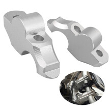 CNC-Aluminium-Lenkererhöhungsklemme für R NineT 2014-2018 – Silber