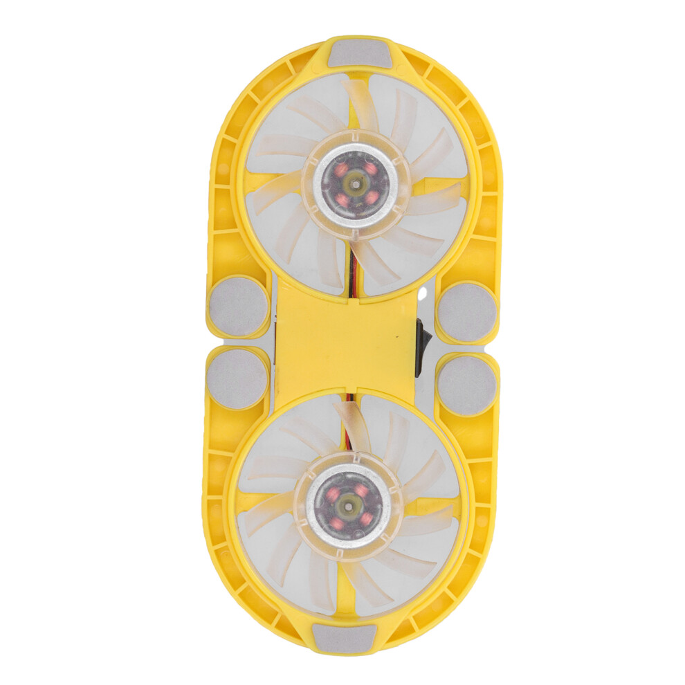 Foldable Usb Laptop Cooling Pad, 2 Fans, 500-2500Rpm, Low Noise, Yellow 3331359429196