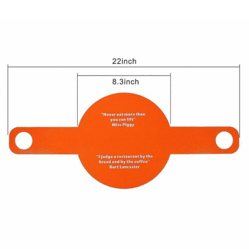 (orange) Silicone bread baking mat, 22 inches, heat-resistant, durable and machine washable 1