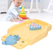 Mini Desktop Bowling Game Set, 24x15x3cm, Plastic Pink for Kids 3+