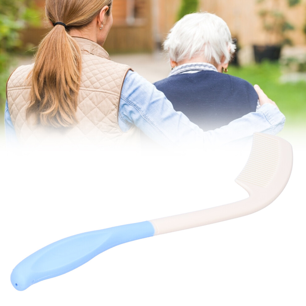 ABS Comb with Extended Handle and Curved Head Ideal for Seniors