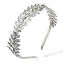 (Silver) Goddess Greek Gold Leaf Crown Headdress