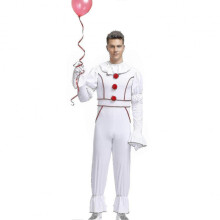(XL, man) New Halloween Male And Female Lovers Clown Soul 2 Costume