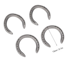 4 Stück Aluminium-Hufeisen-Set für Reitutensilien, langlebige Art 5 Zubehör