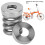 Titanium Alloy Rear Shock Spring for Brompton, Front/Rear, 76g 12