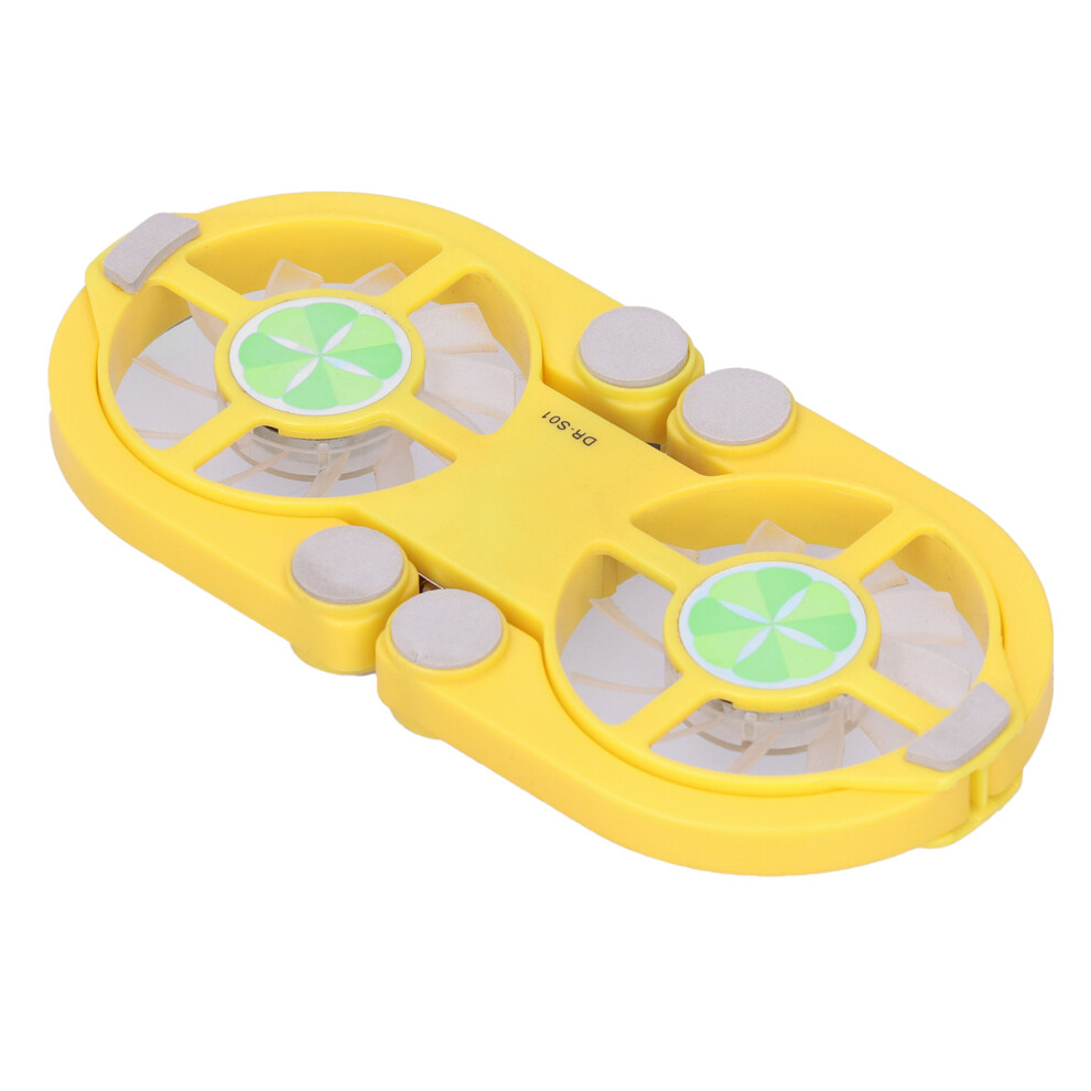 Foldable Usb Laptop Cooling Pad, Dual Fans 500-2500Rpm Yellow 5041359433526