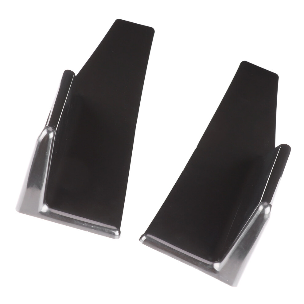17.7X3.3in Glossy Side Winglet Wing Diffuser Car Body Kit Abs Black 6931359434113