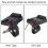 V-Lock Battery Mount D-Tap Adapter, Plastic Plate, Black, 1-4.2cm 12