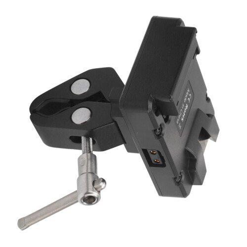 V-Lock Battery Mount D-Tap Adapter, Plastic Plate, Black, 1-4.2cm 2