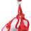 Red Grid Cat Vest with Adjustable Leash EscapeProof Harness M 5