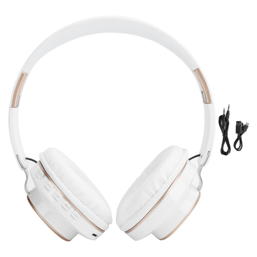 08S Wireless Bluetooth Headset HiFi Sound Telescopic Foldable White E-Sports 1
