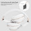 08S Wireless Bluetooth Headset HiFi Sound Telescopic Foldable White E-Sports 6