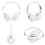 08S Wireless Bluetooth Headset HiFi Sound Telescopic Foldable White E-Sports 12