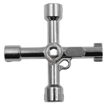 (TC) Key wrench, about 71mm long, with 4 keys for public doors and windows