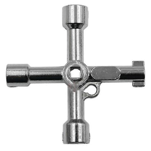 (TC) Key wrench, about 71mm long, with 4 keys for public doors and windows