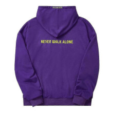 (S) Unisex Drawstring Hoodie K-pop Jimin Same Long Sleeves Active Sweatshirt High Quality