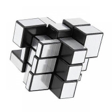 (Silver) Neo Magic Mirror Cube 3x3x3 Gold Silver Professional Speed Cubes Puzzles Speedcube Educational Toys
