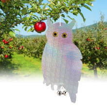 Reflektierender Eulen-Vogelabwehr-Sound- und Licht-Abschreckung 2er-Set