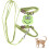 Green Adjustable Cat Harness with Leash AntiLost Escape-Proof Pet Strap 15