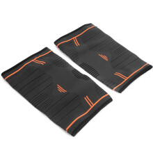 Outdoor AntiSlip Sports Knee Brace Orange Knitted Compression Sleeve